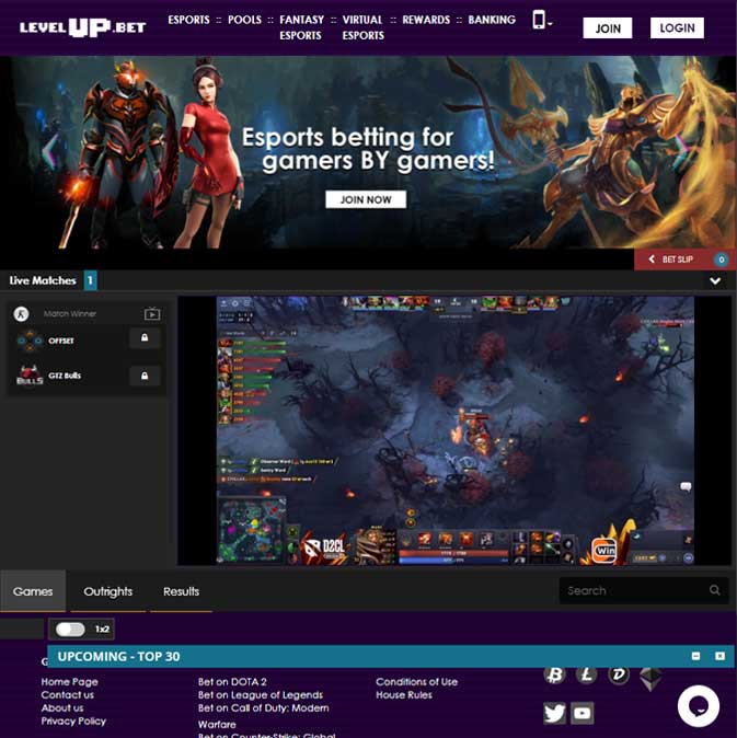 Sitio web desarrollado para Level Up